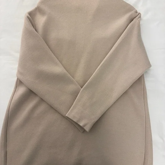 Women's Beige Button-Up Light Knit Sweater - Picture 5 of 7